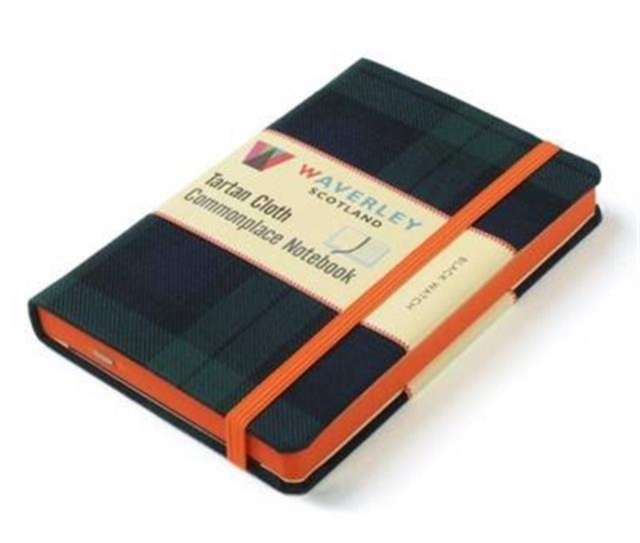 Waverley (L): Black Watch Tartan Cloth Large Notebook, Hardback Book