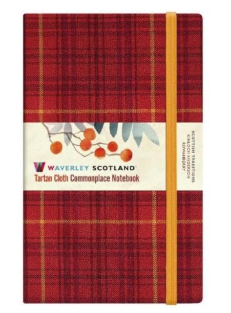 Waverley Scotland Tartan Notebook: Rowanberry Large 21 x 13cm, Hardback Book