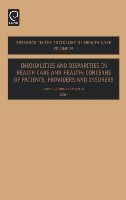 Inequalities and Disparities in Health Care and Health : Concerns of Patients, Providers and Insurers, PDF eBook