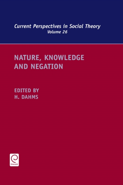 Nature, Knowledge and Negation, Hardback Book