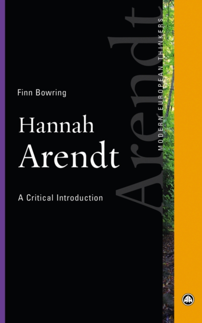 Hannah Arendt : A Critical Introduction, PDF eBook