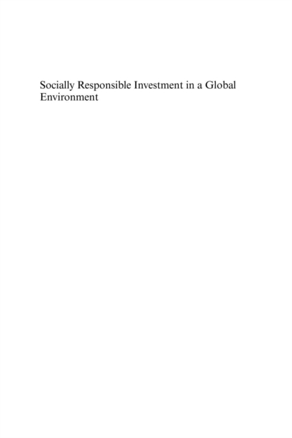 Socially Responsible Investment in a Global Environment, PDF eBook