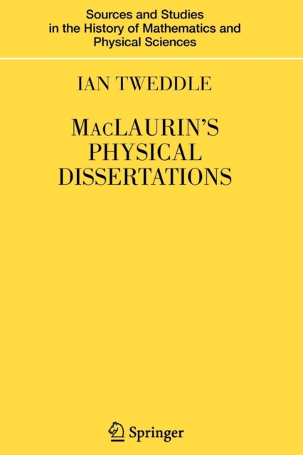 MacLaurin's Physical Dissertations, Paperback / softback Book