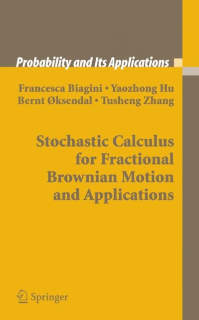 Stochastic Calculus for Fractional Brownian Motion and Applications, Paperback / softback Book