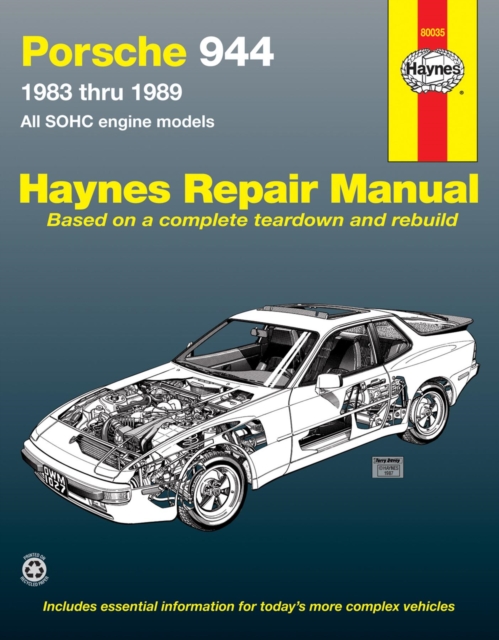 Porsche 944 4-cylinder (1983-1989) HaynesRepair Manual(USA), Paperback / softback Book
