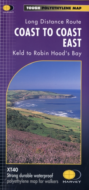 Coast to Coast East XT40 : Keld to Robin Hood's Bay East, Sheet map, folded Book