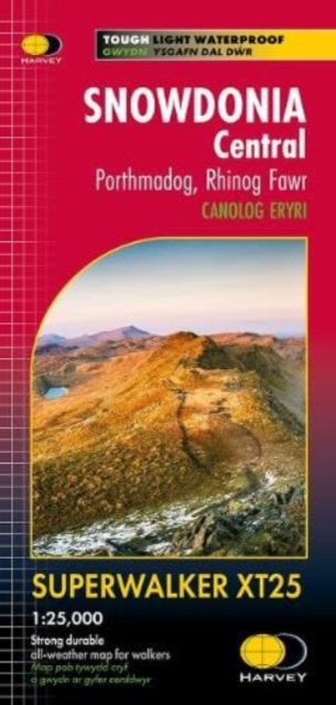 Snowdonia Central : Porthmadog, Rhinog Fawr, Sheet map, flat Book