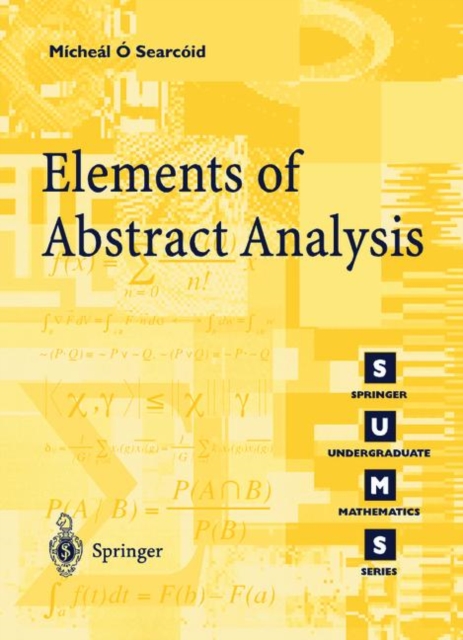 Elements of Abstract Analysis, Paperback / softback Book