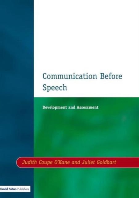 Communication before Speech : Development and Assessment, Paperback / softback Book