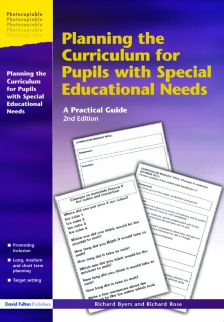 Planning the Curriculum for Pupils with Special Educational Needs : A Practical Guide, Paperback / softback Book