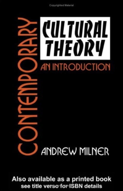 Contemporary Cultural Theory : An Introduction, Paperback / softback Book