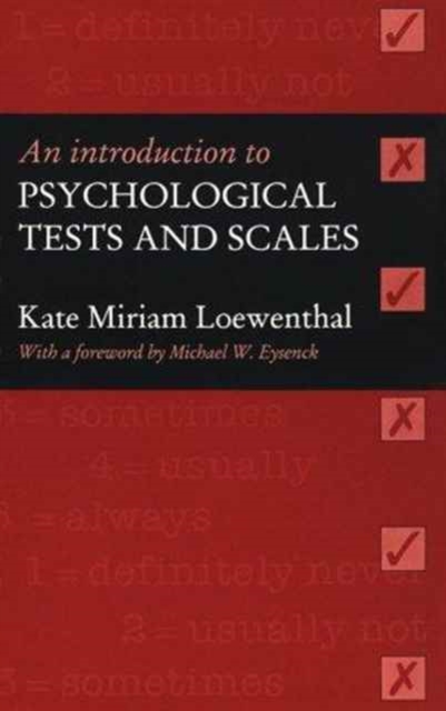 An Introduction To Psychological Tests And Scales, Paperback Book