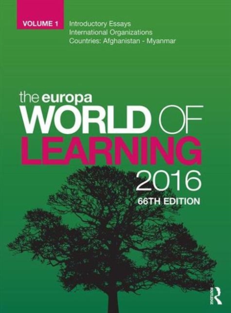 The Europa World of Learning 2016, Hardback Book