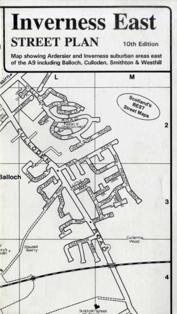 Inverness East Street Plan, Sheet map, folded Book