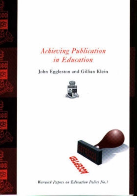 Achieving Publication in Education, Paperback / softback Book