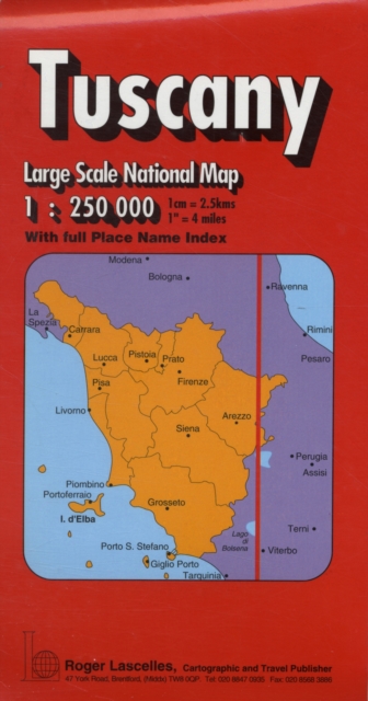 Tuscany Regional Road Map, Sheet map Book