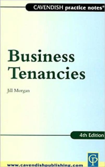 Practice Notes on Business Tenancies, Paperback / softback Book