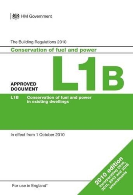 Approved Document L1B: Conservation of fuel and power in existing dwellings, Undefined Book