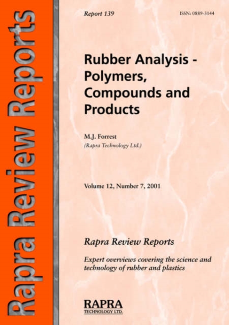 Rubber Analysis : Polymers, Compounds and Products, Paperback Book