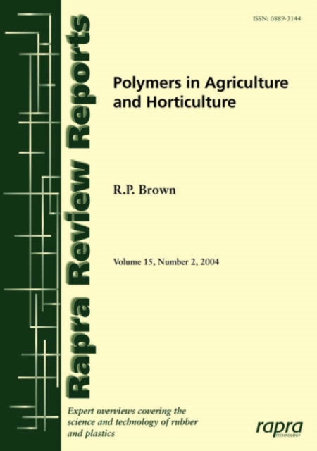 Polymers in Agriculture and Horticulture : v.15,No.2, Paperback Book