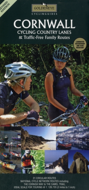 Cornwall Cycling Country Lanes & Traffic-free Family Routes, Sheet map Book