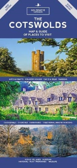 The The Cotswolds, Malverns & Forest of Dean : Map & Guide of Places To Visit, Sheet map, folded Book