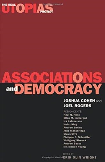 Associations and Democracy : The Real Utopias Project, Vol. 1, Paperback / softback Book