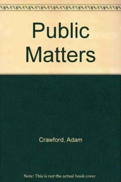Public Matters, Paperback / softback Book