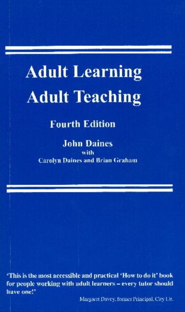 Adult Learning, Adult Teaching, Undefined Book