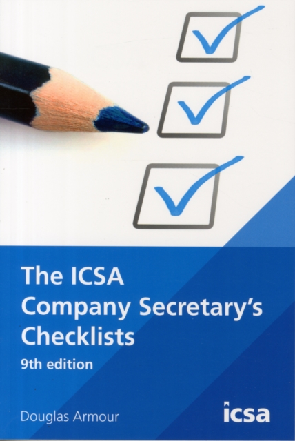 The ICSA Company Secretary's Checklists, Paperback Book