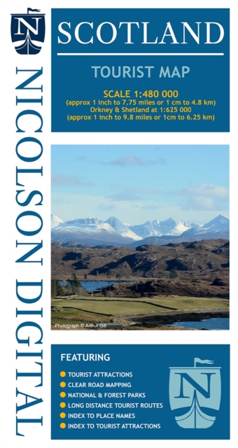 Scotland Tourist Map, Paperback / softback Book