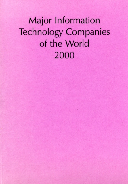 Major Information Technology Companies of the World, Paperback Book