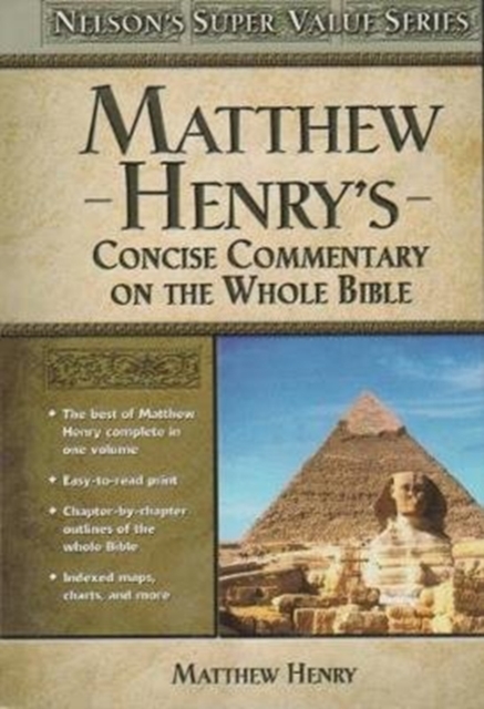 Matthew Henry's Concise Commentary On The Whole Bible, Hardback Book