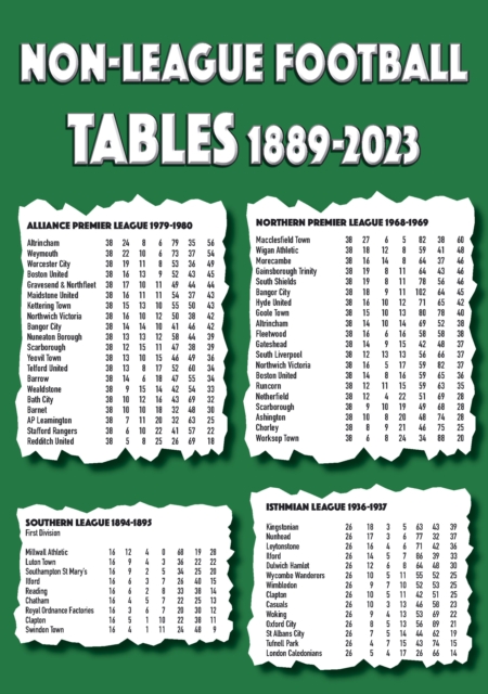 Non-League Football Tables 1889-2023, Paperback / softback Book