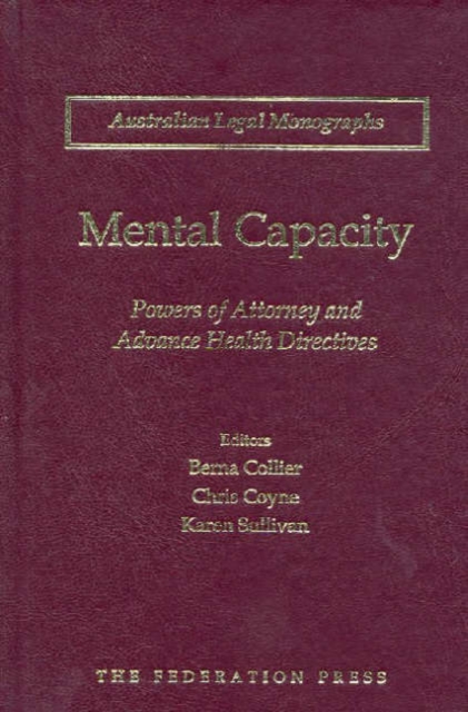 Mental Capacity, Hardback Book
