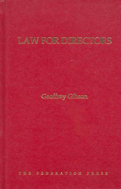 Law for Directors, Hardback Book
