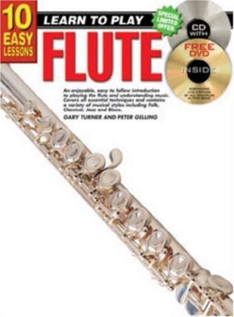 10 Easy Lessons - Learn To Play Flute, Multiple-component retail product Book