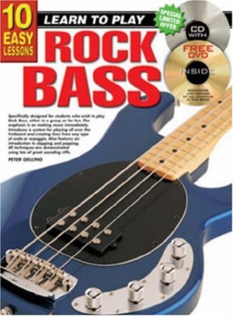 10 Easy Lessons - Learn To Play Rock Bass, Multiple-component retail product Book