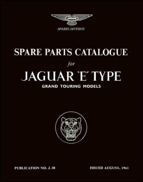 Jaguar E-Type 3.8 Series 1 : Parts Catalogue, Paperback / softback Book