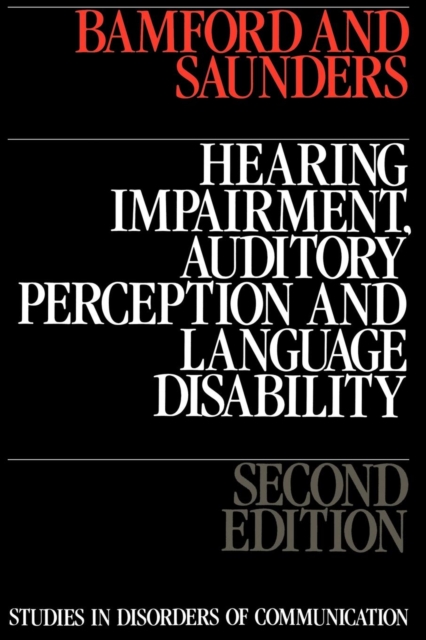 Hearing Impairment, Auditory Perception and Language Disability, Paperback / softback Book