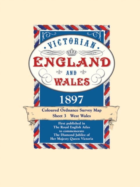 West Wales - Coloured Victorian Map 1897, Mixed media product Book