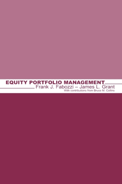 Equity Portfolio Management, Hardback Book