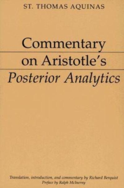 Commentary on Aristotle`s Posterior Analytics, Paperback / softback Book