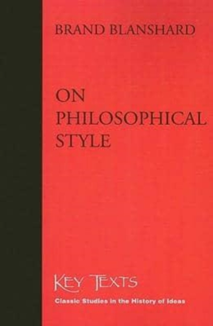 On Philosophical Style, Paperback / softback Book