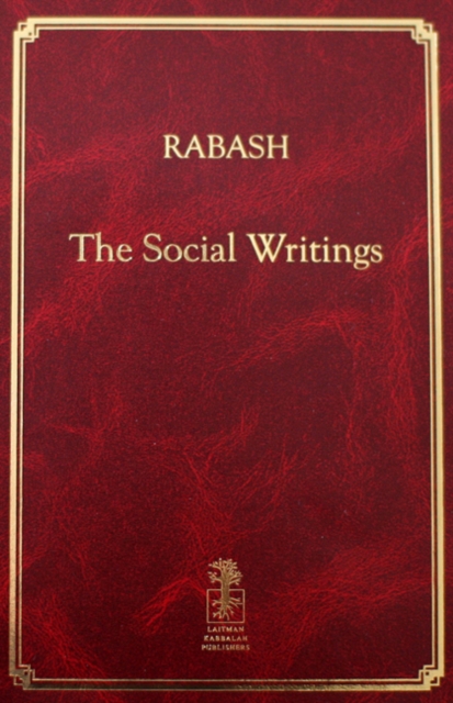Rabash : The Social Writings, Hardback Book
