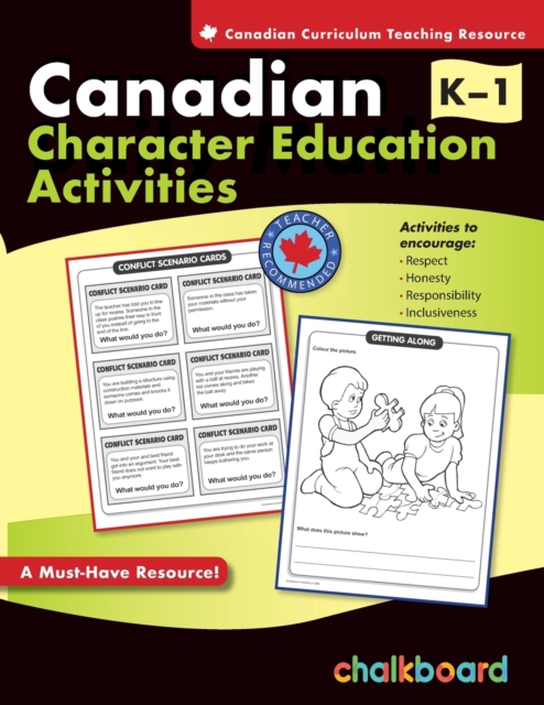 Canadian Character Education Activities Grades K-1, Paperback / softback Book