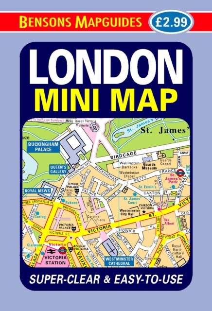 London Mini Map, Sheet map, folded Book