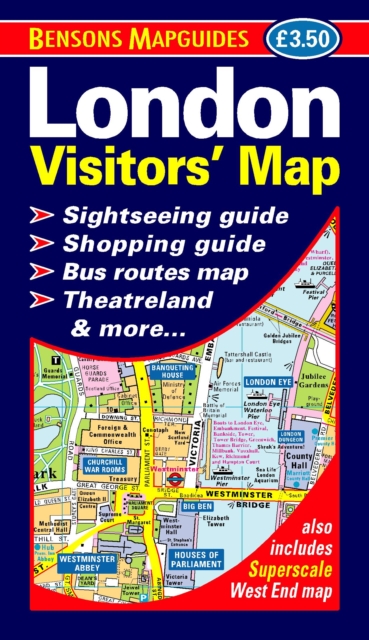 London Visitors' Map, Sheet map, folded Book