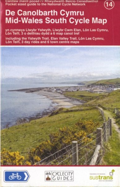 Mid Wales South Cycle Map, Sheet map Book