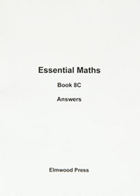 Essential Maths 8C Answers, Paperback / softback Book